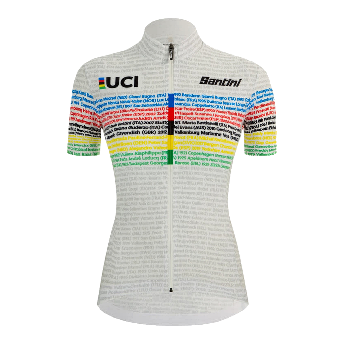 UCI WORLD CHAMPION JERSEY FOR LADY-WHITE