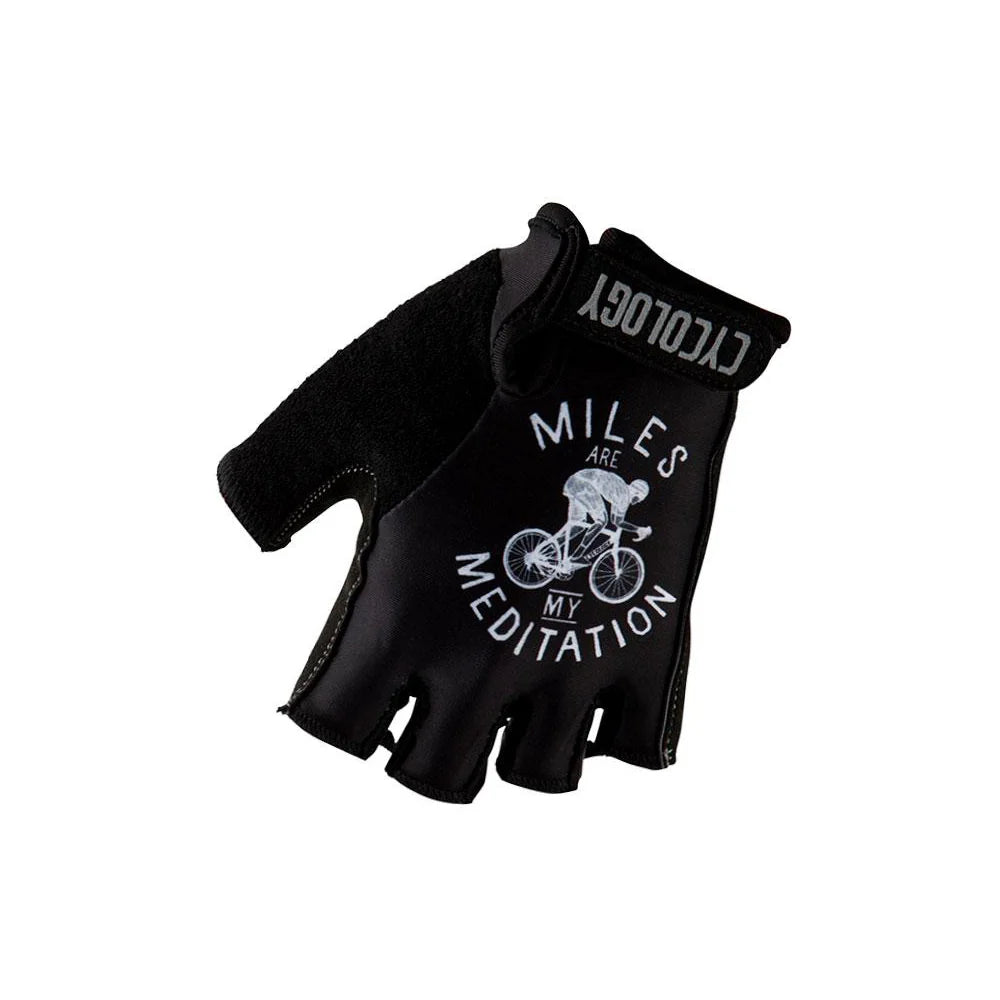 MILES ARE MY MEDITATION CYCLING GLOVES