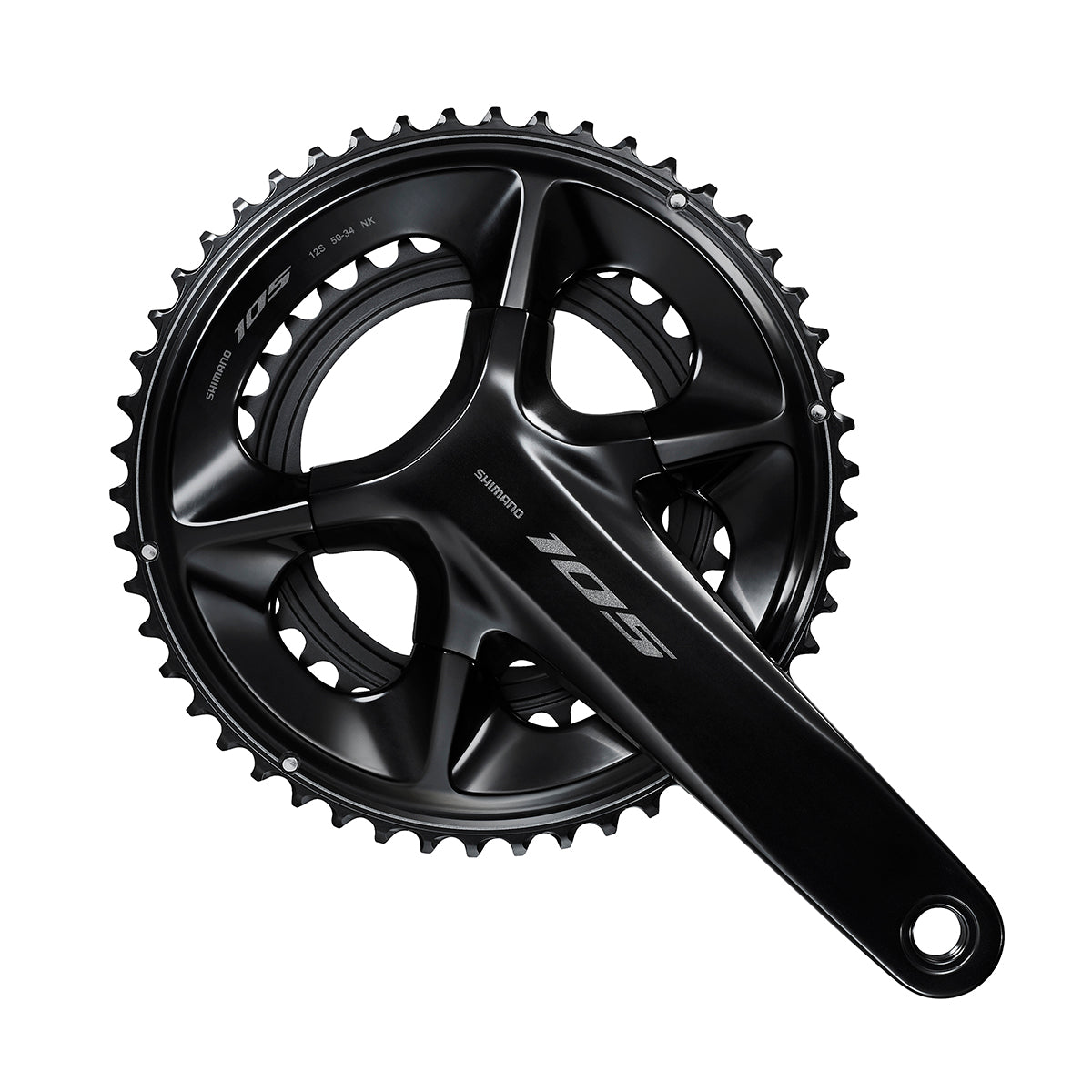 Shimano Crankset 12-Speed Black Fc-R7100 50/34T 165Mm