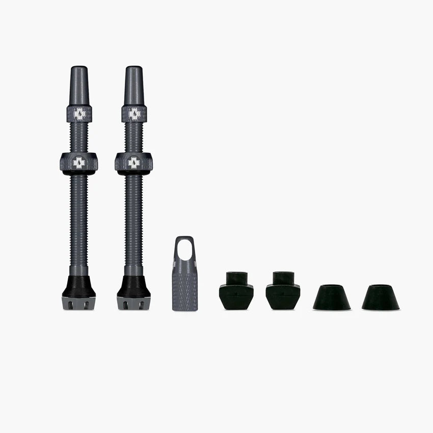 MUC-OFF All-New Tubeless Valves-Grey-60 mm