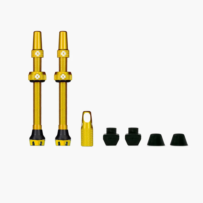 MUC-OFF All-New Tubeless Valves-Gold-60 mm