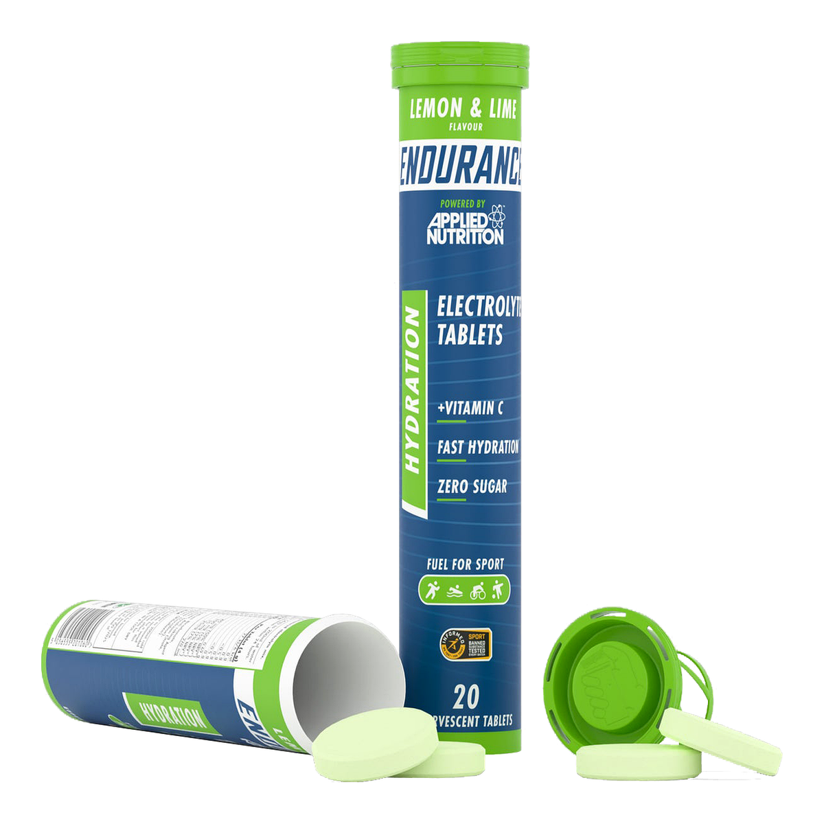 Endurance Hydration Electrolyte 20 Tabs Lemon & Lime