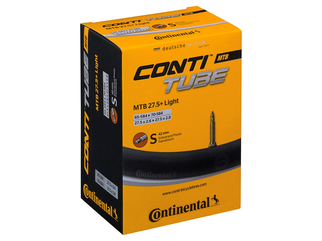 MTB Tube Wide 27.5 x 2.6, Presta (Removable core) 42 mm