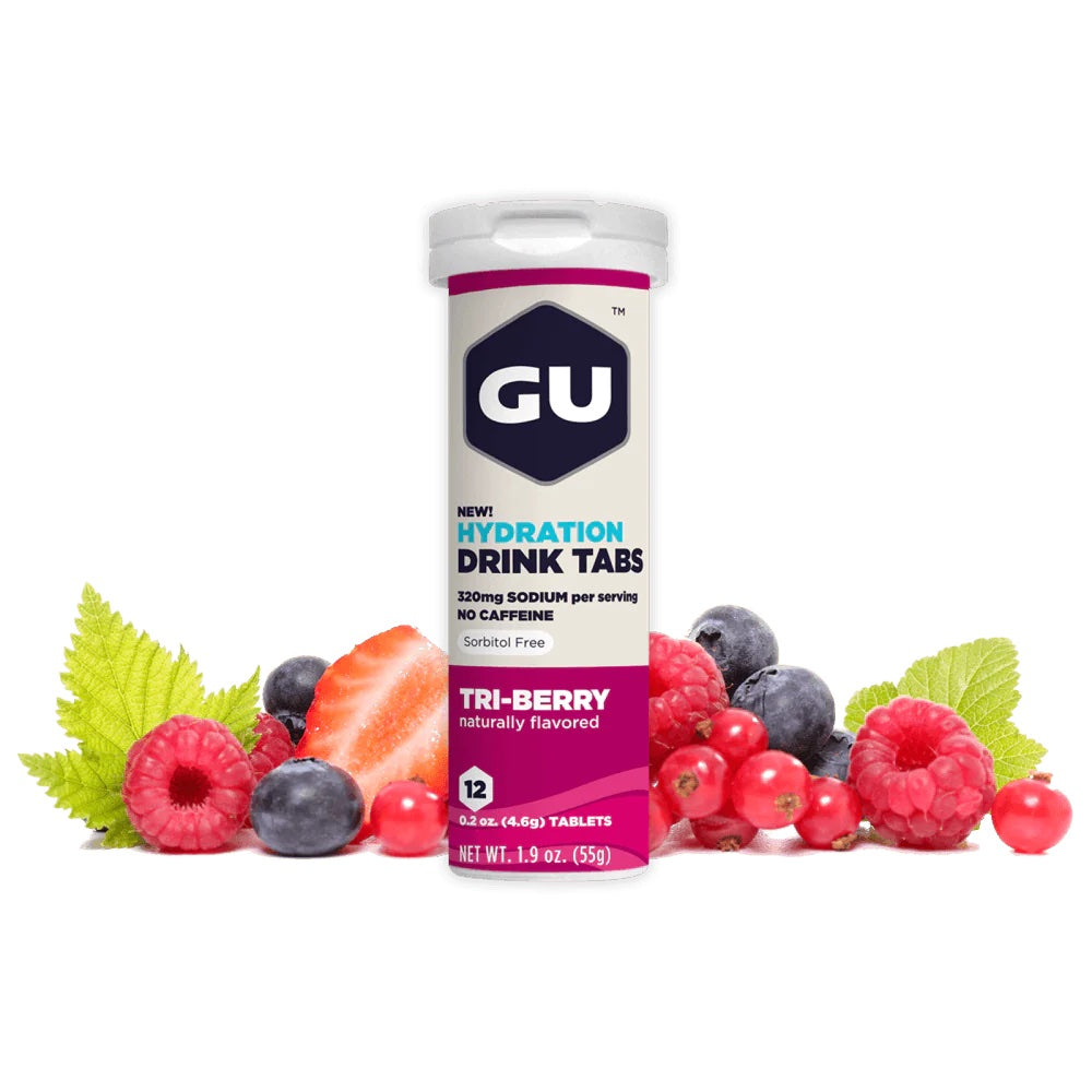 GU HYDRATION DRINK TABS- TRI BERRY