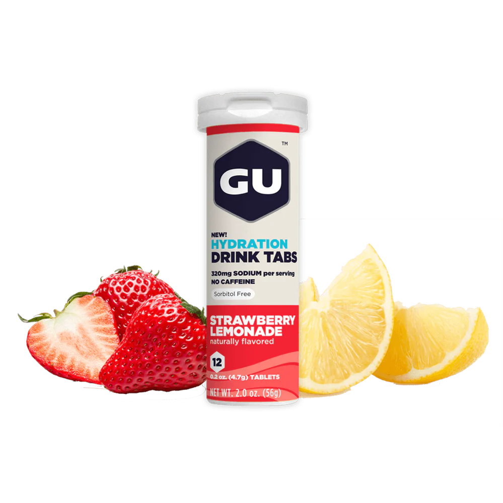 GU HYDRATION DRINK TABS- STRAWBERRY LEMONADE