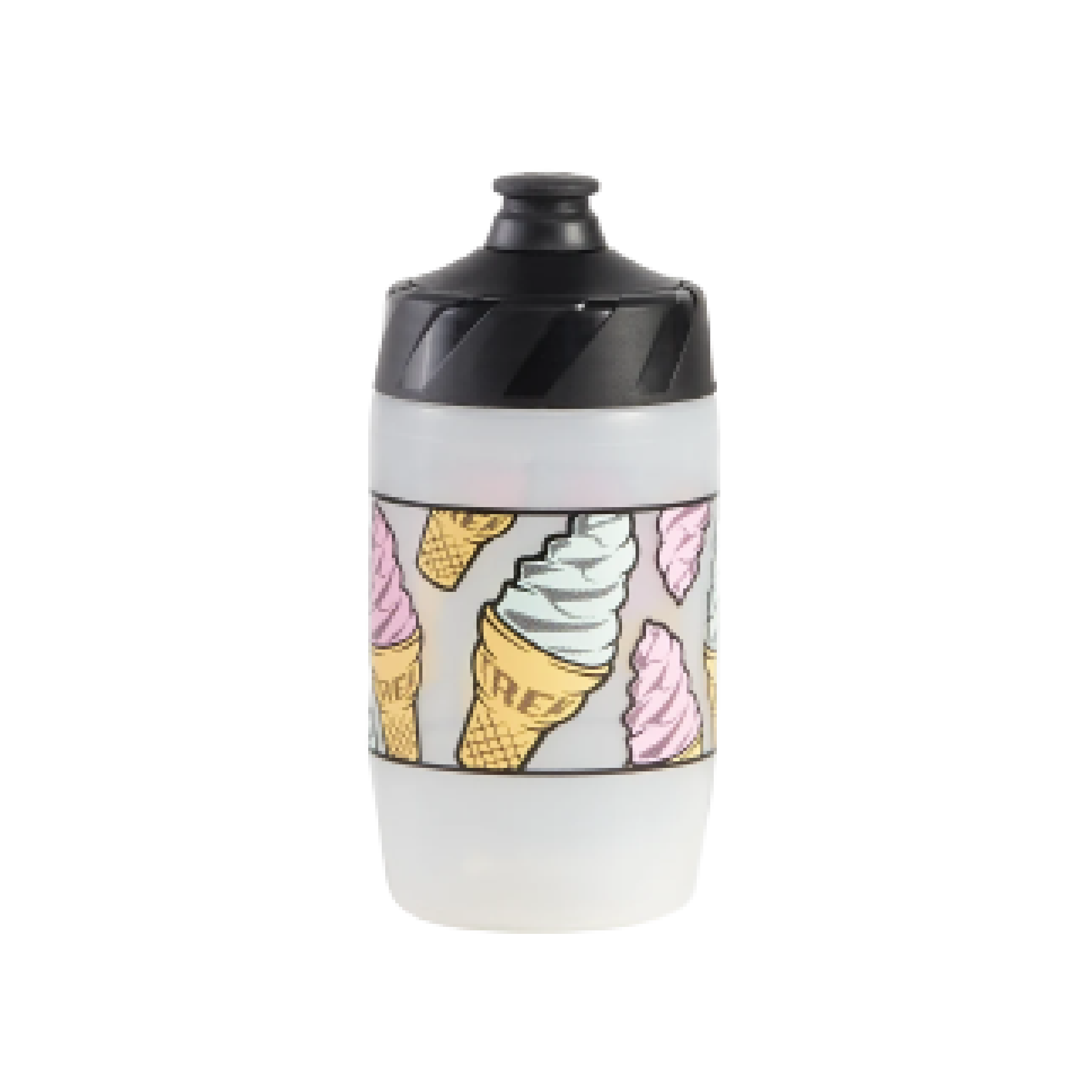 Trek Voda 15oz Water Bottle - Ice Cream Cones Clear/Yellow