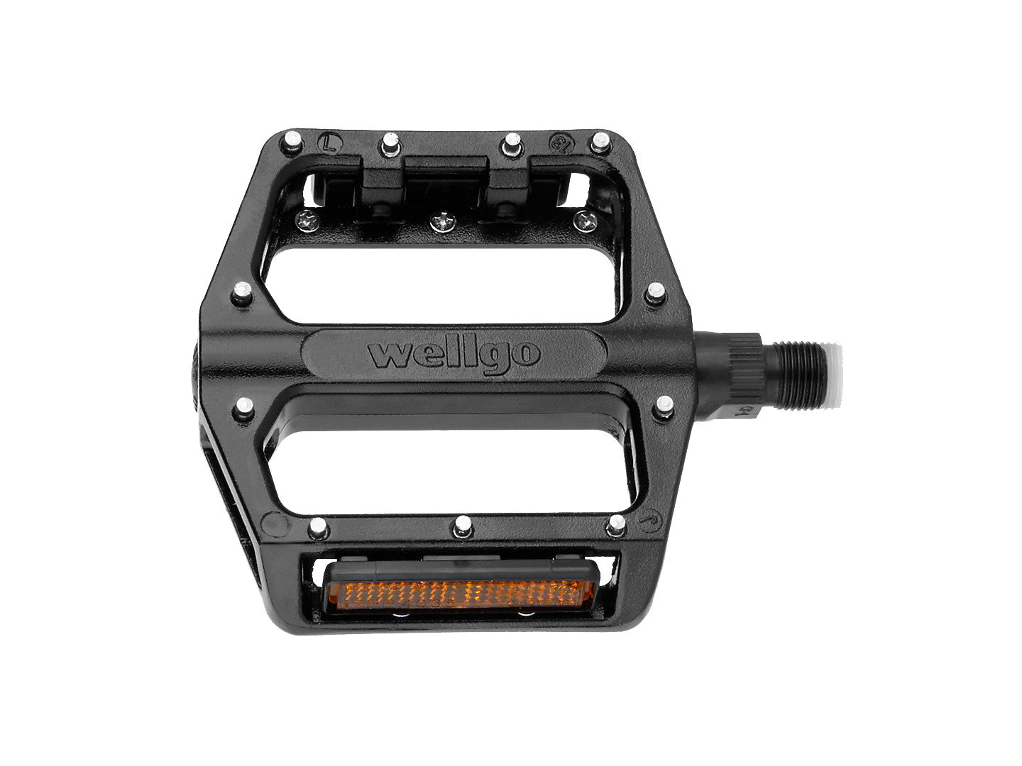 PEDAL  WELLGO ALLOY PLATFORM 9/16"PAIR BLACK