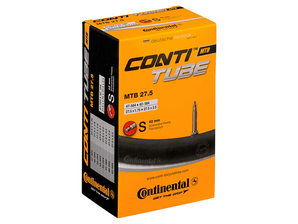 MTB Tube 27.5 x 1.9 , Presta (Removable core) 42 mm