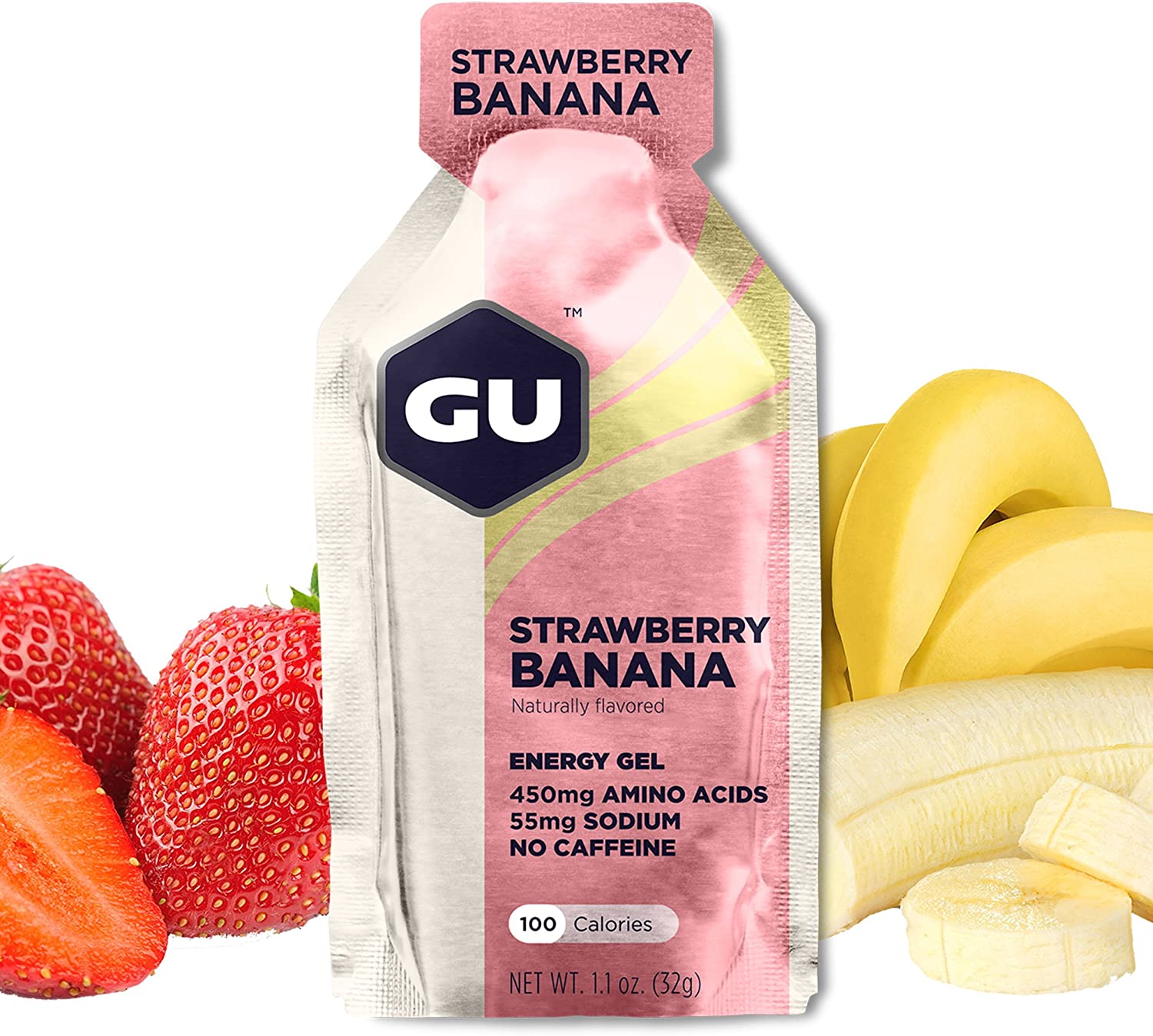 GU ENERGY GEL-STRAWBERRY BANAN