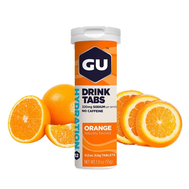 GU HYDRATION DRINK TABS-ORANGE