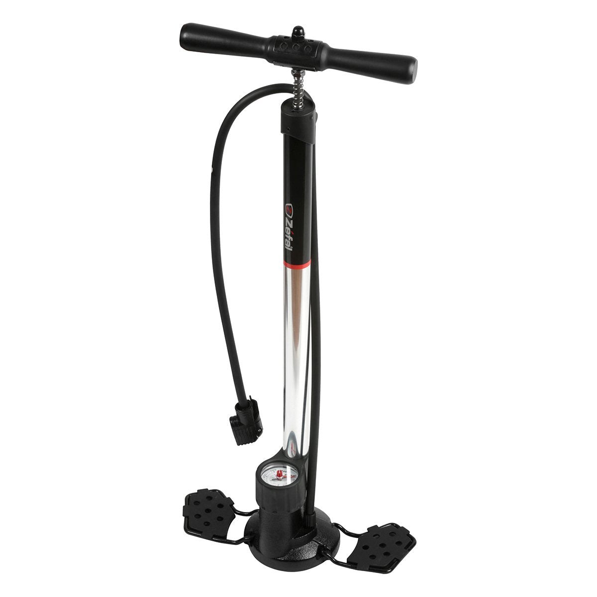 HUSKY Z SWITCH FLOOR PUMP SILVER