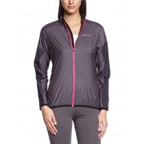 WOMEN PERFO RUN ETHERWIND JACKET ,XS BLACK PINK