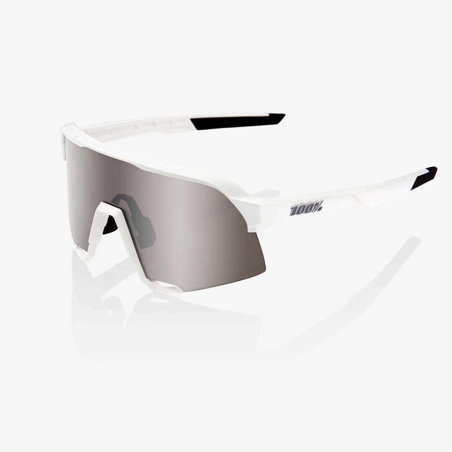 S3 Eyewear Matte White - HiPER Silver Mirror Lens