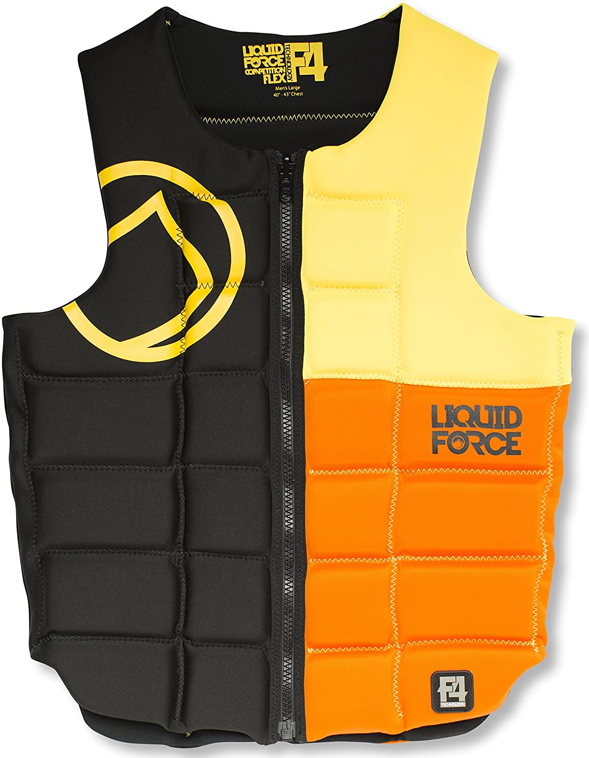 FLEX COMP BLACKLYELLOW LIFE JACKET - LARGE
